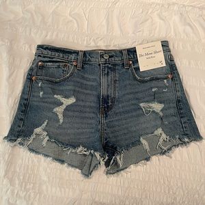 Abercrombie & Fitch Mid-Rise Mom Shorts
